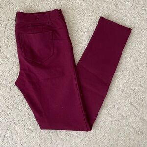 Ambiance Pants-Skinny leg Size M -Burgundy color